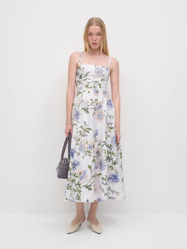 Katarin Linen Dress - Serenity